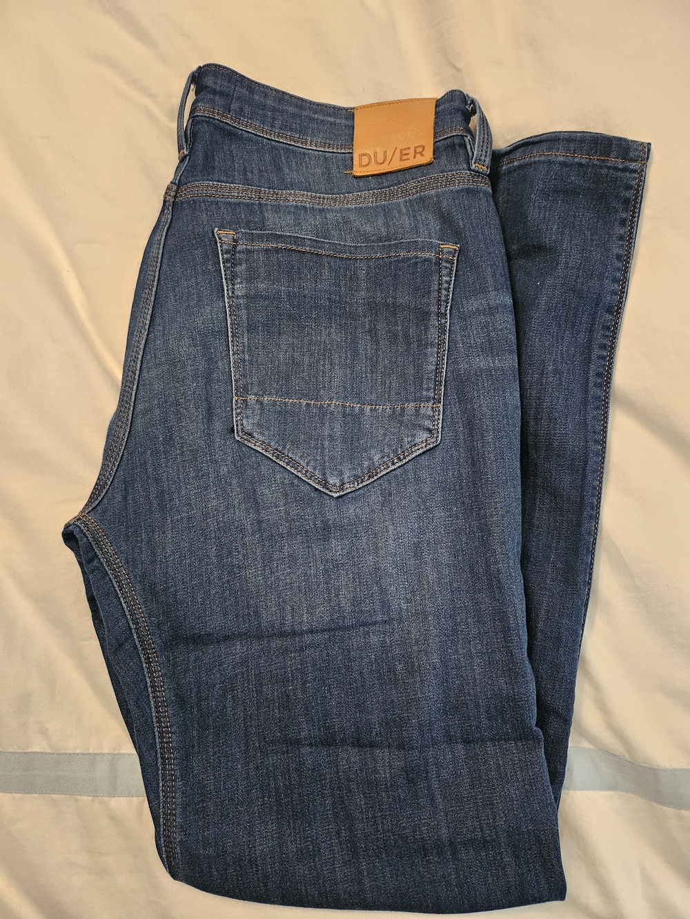 DU/ER Mens Slim Straight Jeans 33x30